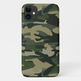 Green Military Camouflage Pattern iPhone 11 Case