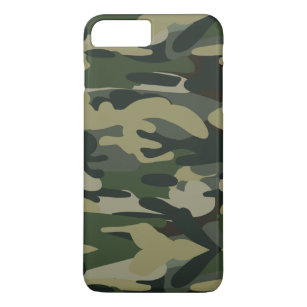 Green Military Camouflage Pattern iPhone 8 Plus/7 Plus Case