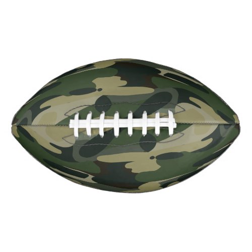 Green Military Camouflage Pattern Football