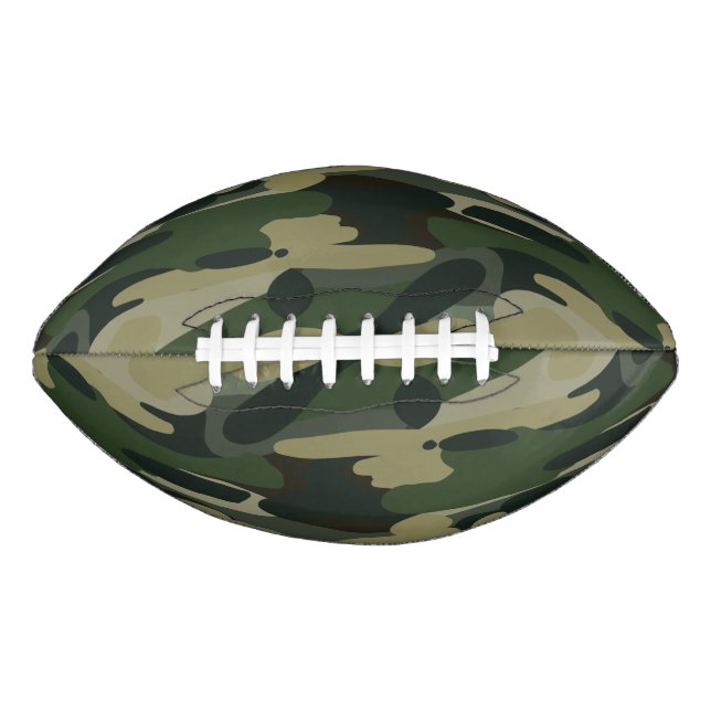Green Military Camouflage Pattern Football (Front)