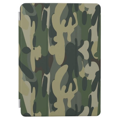 Green Military Camouflage Pattern iPad Air Cover