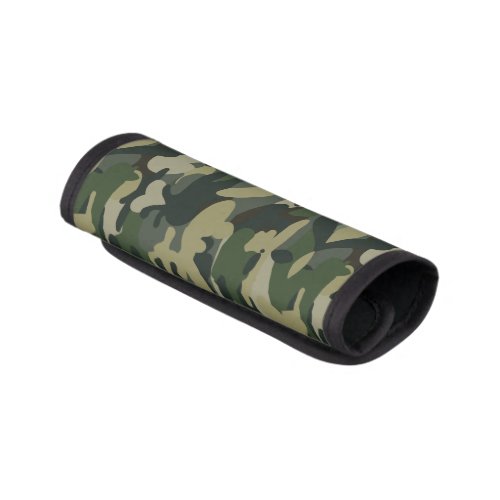 Green Military Camouflage Pattern Luggage Handle Wrap