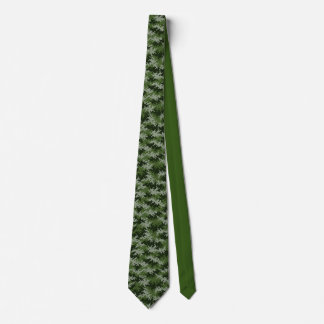 Green Military camouflage pixel pattern seamlessly Neck Tie