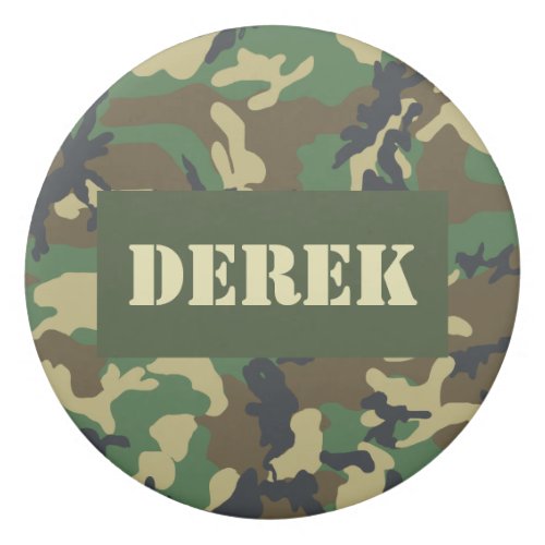 Green Military Camouflage Print Pattern Army Eraser