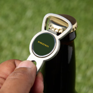 Green minimalist custom name  divot tool