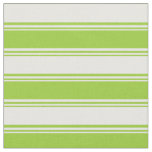 [ Thumbnail: Green & Mint Cream Colored Lined/Striped Pattern Fabric ]