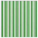[ Thumbnail: Green & Mint Cream Colored Lines Fabric ]