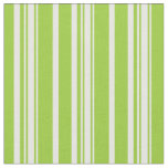 [ Thumbnail: Green & Mint Cream Colored Striped/Lined Pattern Fabric ]