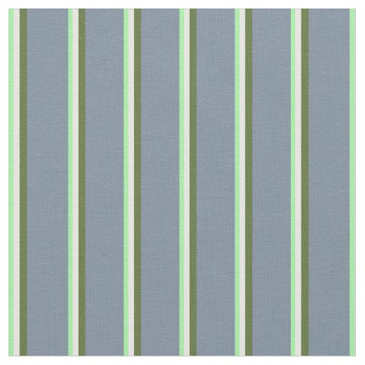 Green, Mint Cream, Olive Green & Light Slate Gray Fabric