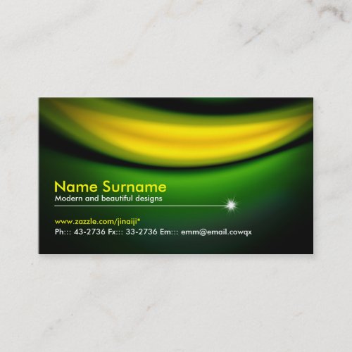 green miracle business card
