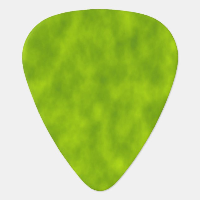 Green Mist/Haze/Fog-Like Pattern Guitar Pick (Front)