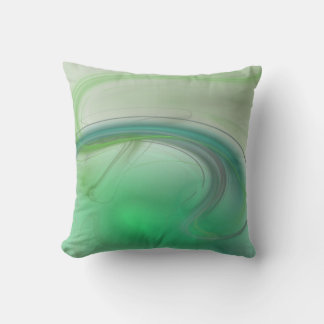 Green Mist Throw Pillow