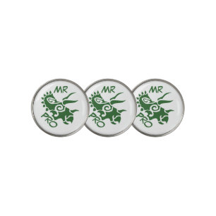 Green Mister Pro Triceratops Skilled Ancient Golf Ball Marker