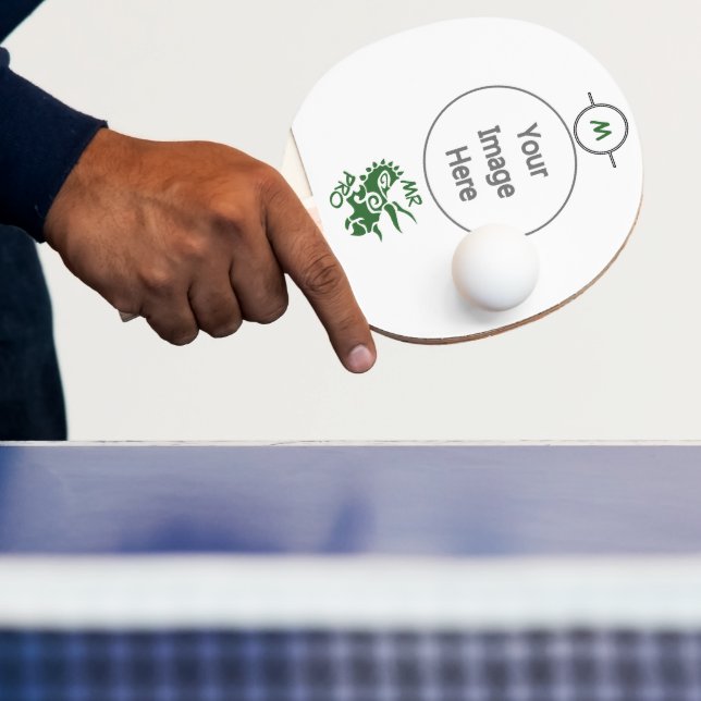 Green Mister Pro Triceratops Skilled Ancient  Ping Pong Paddle (Insitu)