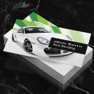 Green Mobile Auto Detailing Car Dealer Business Card at Zazzle