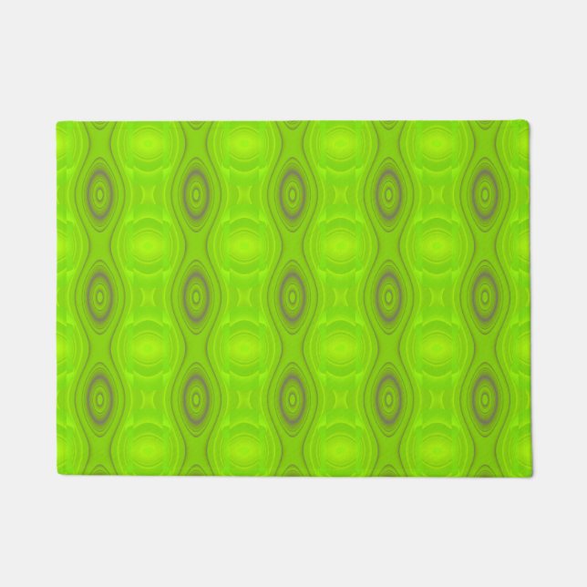 Green Mod Pattern Doormat (Front)