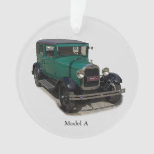 Green Model A acrylic ornament