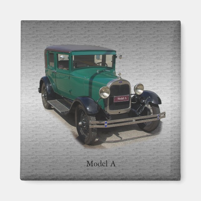 Green Model A magnet (Front)