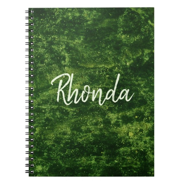 Green Modern and Trendy Notebook (Front)