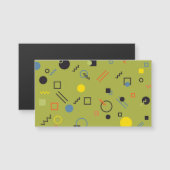 Green, modern, cool, trendy, urban,Memphis pattern (Front/Back)