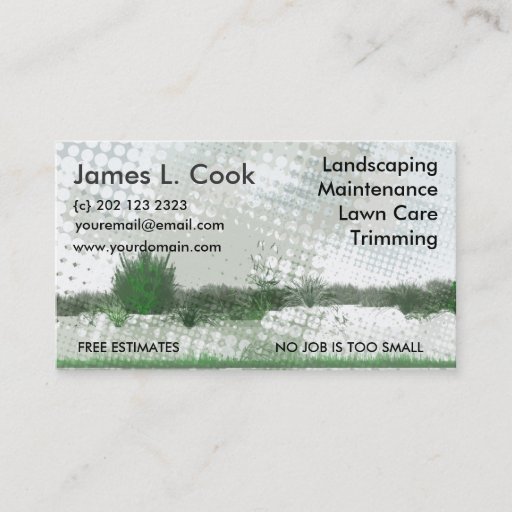 Customizable Landscape Grunge Business Card Templates