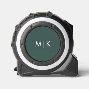 Green   Modern Monogram Tape Measure