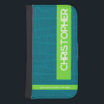 Green Modern Personalized Name Phone Case<br><div class="desc">Modern green phone case personalized with your name. Easy to customize,  available in sizes for different models,  with durable protection and fast printing and shipping. A stylish and practical gift.</div>