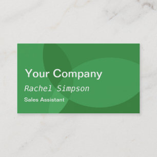 Green Modern & Professional Business Card