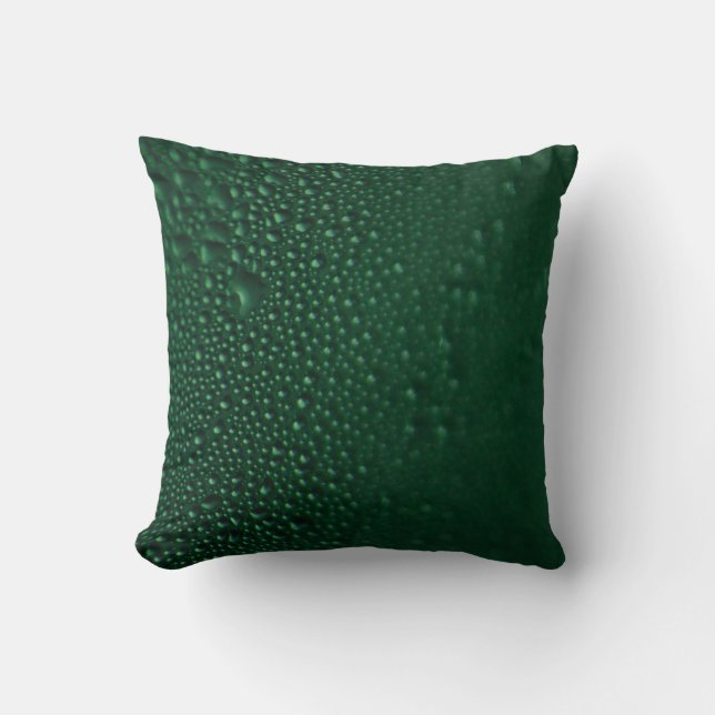 Green moist throw pillow (Front)