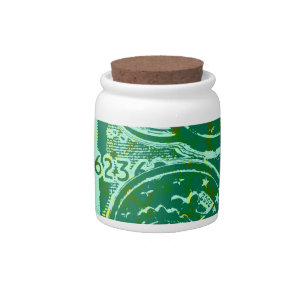 Green Money Candy Jar