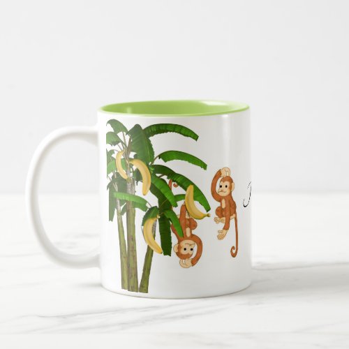 Green Monkey Bananas Mug