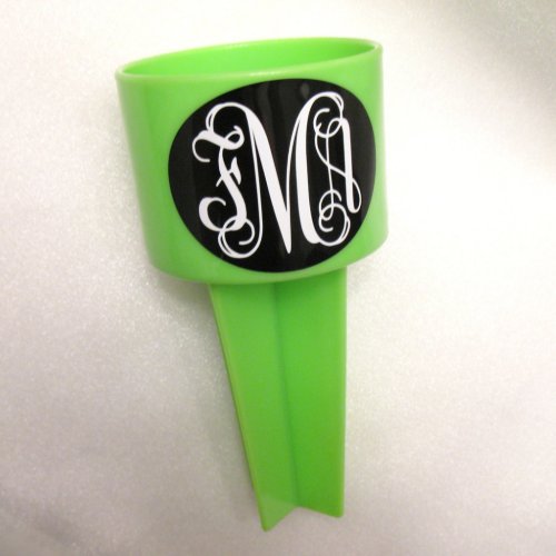 Green Monogram Beach Spiker Cup Holder