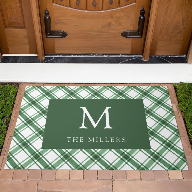 Green Monogram Doormat (Green Monogram Doormat
)