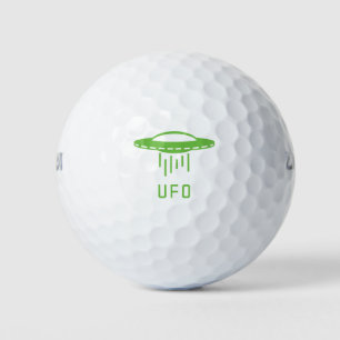 Green Monogrammed UFO Golf Balls