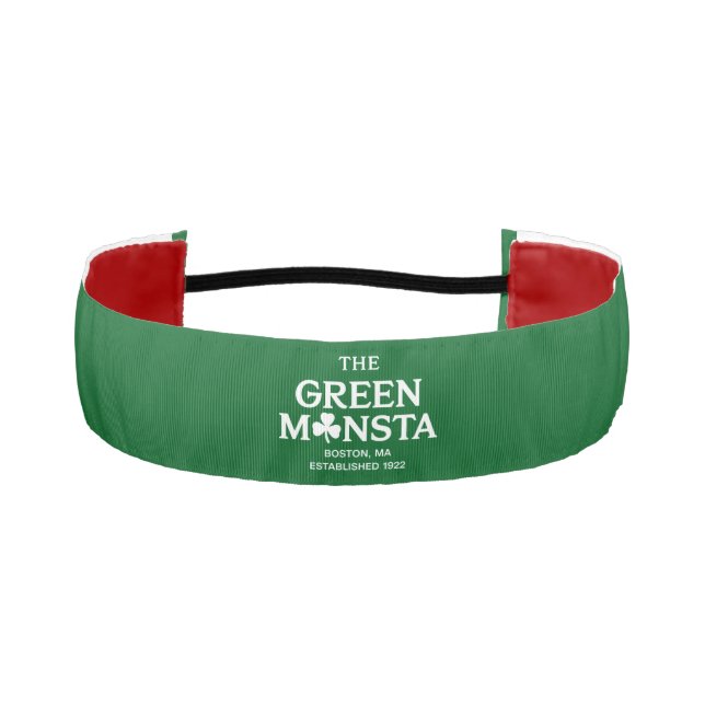 Green Monsta Boston Green Monstah Baseball Gift  Athletic Headband (Front)