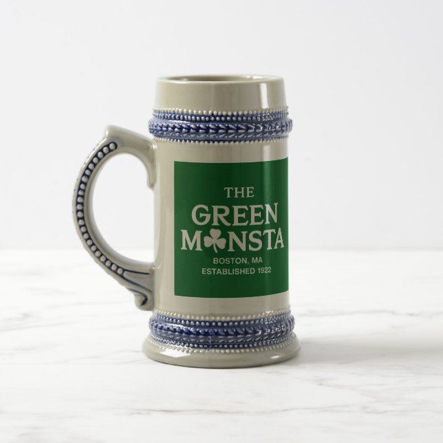 Green Monsta Boston Green Monstah Baseball Gift  Beer Stein (Left)