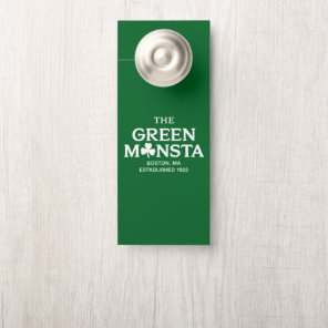 Green Monsta Boston Green Monstah Baseball Gift  Door Hanger