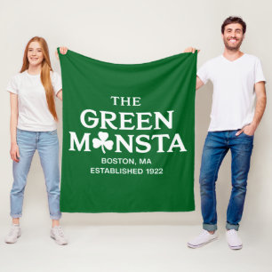 Green Monsta Boston Green Monstah Baseball Gift Fleece Blanket