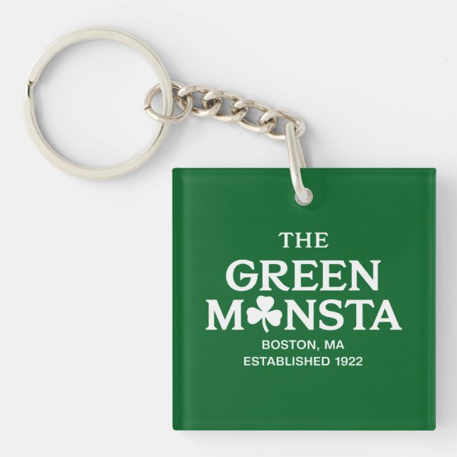 Green Monsta Boston Green Monstah Baseball Gift  Keychain (Front)