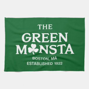 Green Monsta Boston Green Monstah Baseball Gift Kitchen Towel