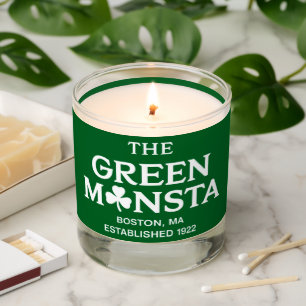 Green Monsta Boston Green Monstah Baseball Gift  Scented Candle