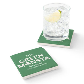 Green Monsta Boston Green Monstah Baseball Gift  Stone Coaster