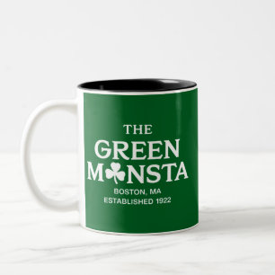 Green Monsta Boston Green Monstah Baseball Gift Two-Tone Coffee Mug