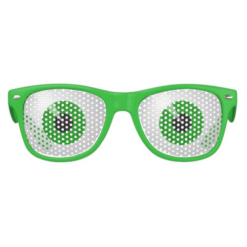 Green Monster Eyes Halloween Wayfarer Party Shades