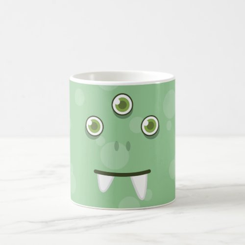 Green Monster Face Mug