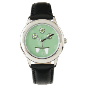Green Monster Face Watch