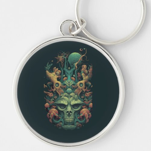 green monster fantasy world fantasy creatures keychain