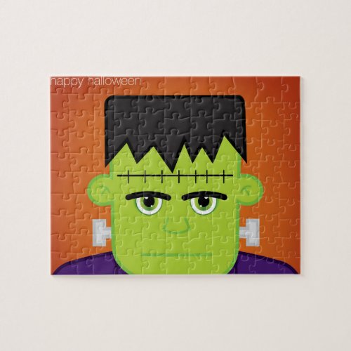 Green monster jigsaw puzzle