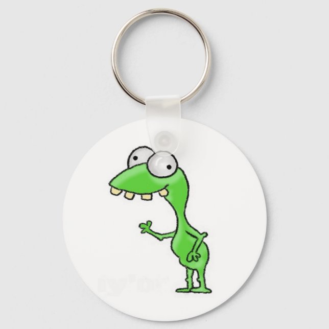 Green Monster Keychain (Front)