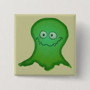 Green Monster Pinback Button